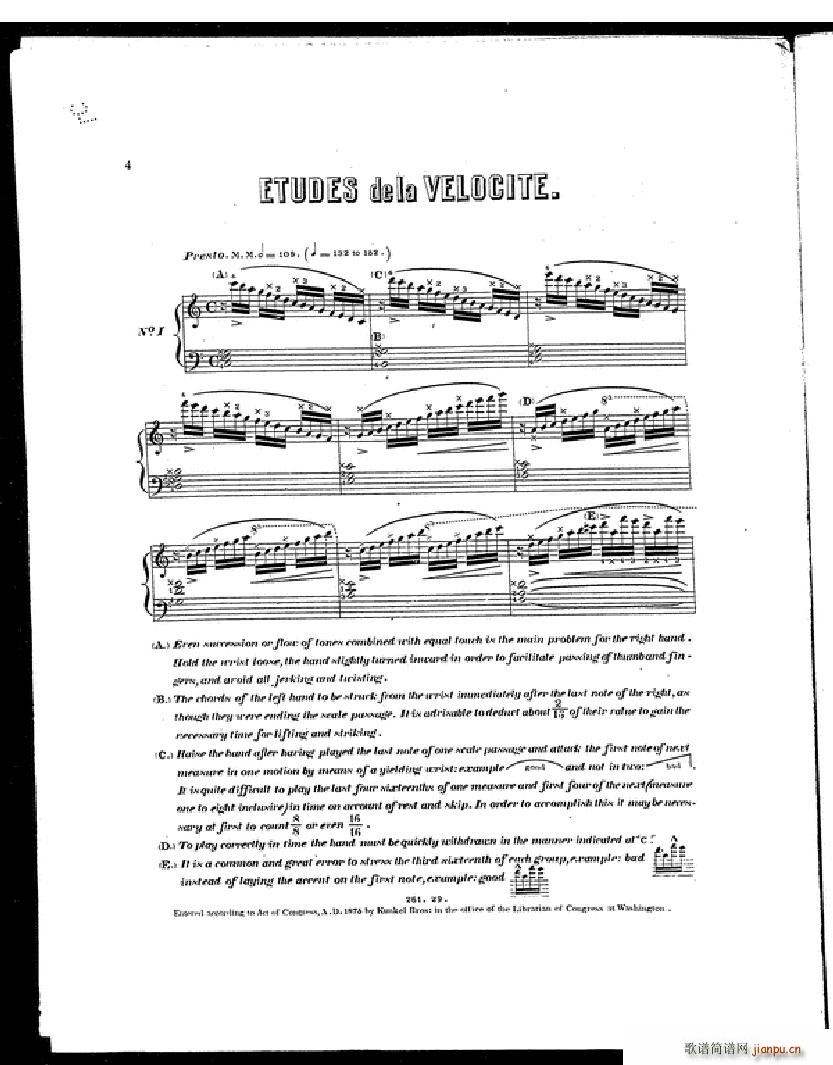 Czerny Etudes de la Velocite1