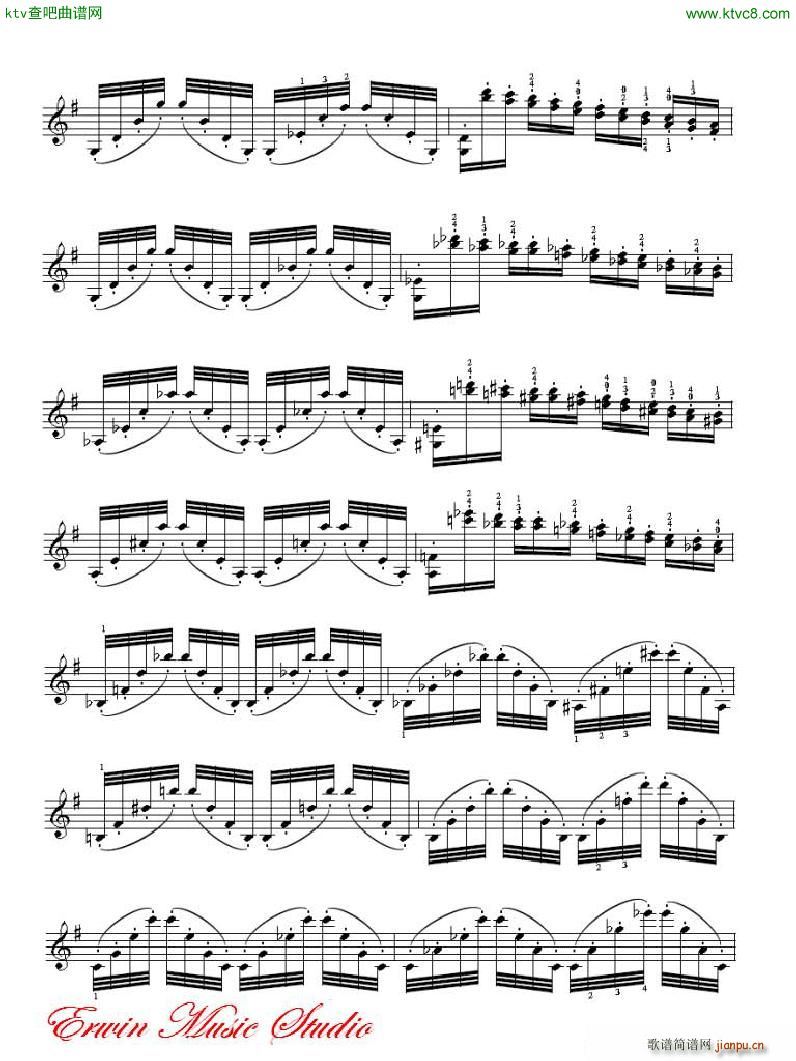 帕格尼尼 24首随想曲 作品 1 小提琴No 13