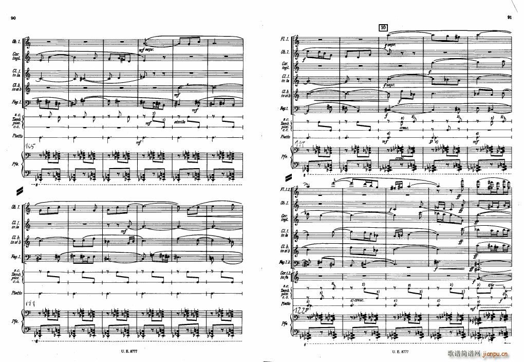 Bartok SZ 83 Piano Concerto No1 Full Score 二5