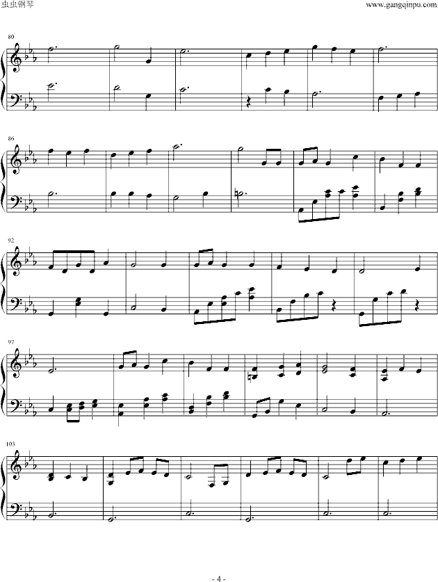 It's only the fairy tale 完整版-钢琴谱(钢琴曲)-动漫影视4