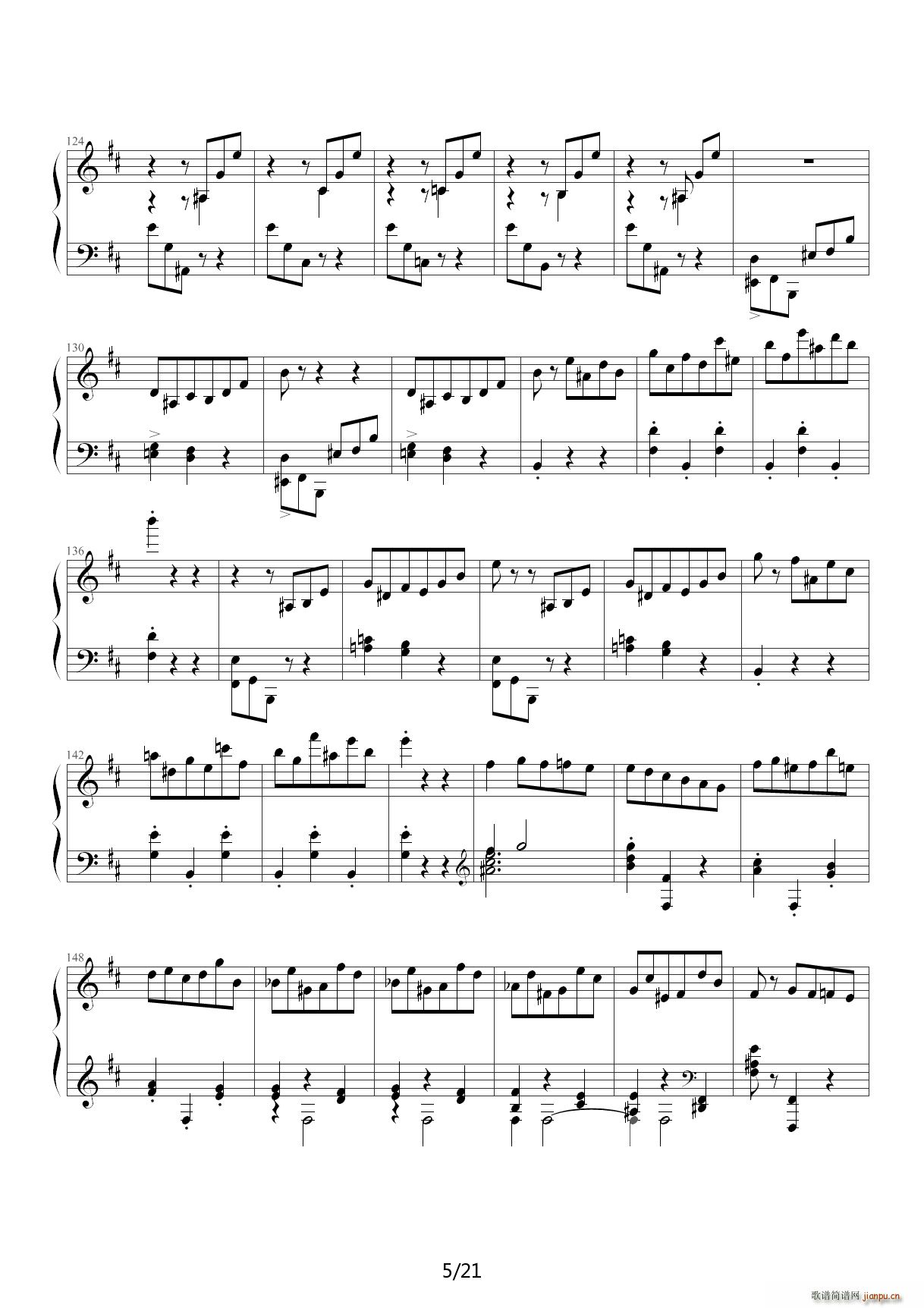 肖邦第一谐谑曲 D调5