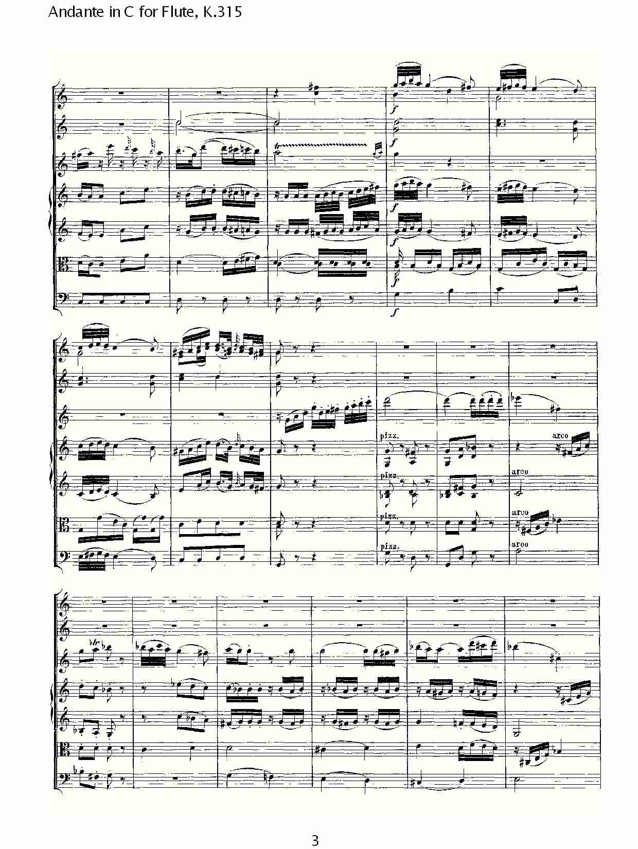 D调长笛行板（协奏曲）, K.3153