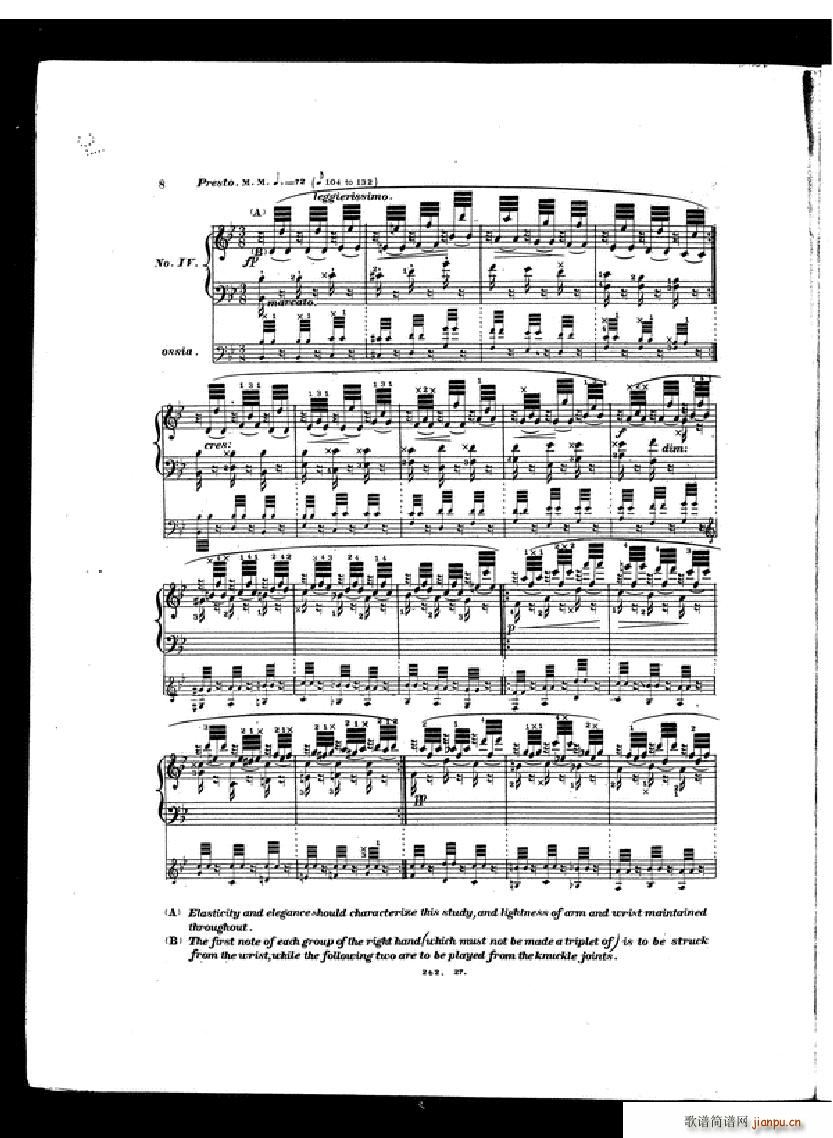 Czerny Etudes de la velocite book II6