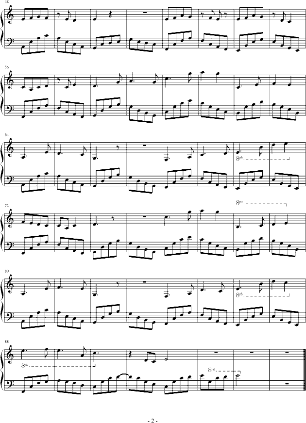 忽然想起-钢琴谱(钢琴曲)-jeanjsk2