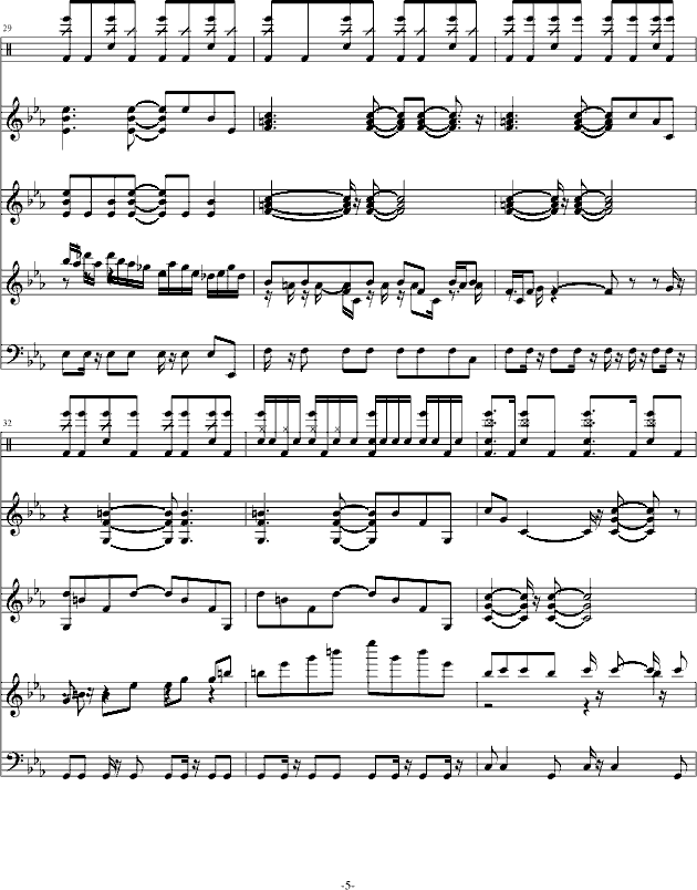 老奠的史上最疯狂曲 上集-钢琴谱(钢琴曲)-郭新宇5