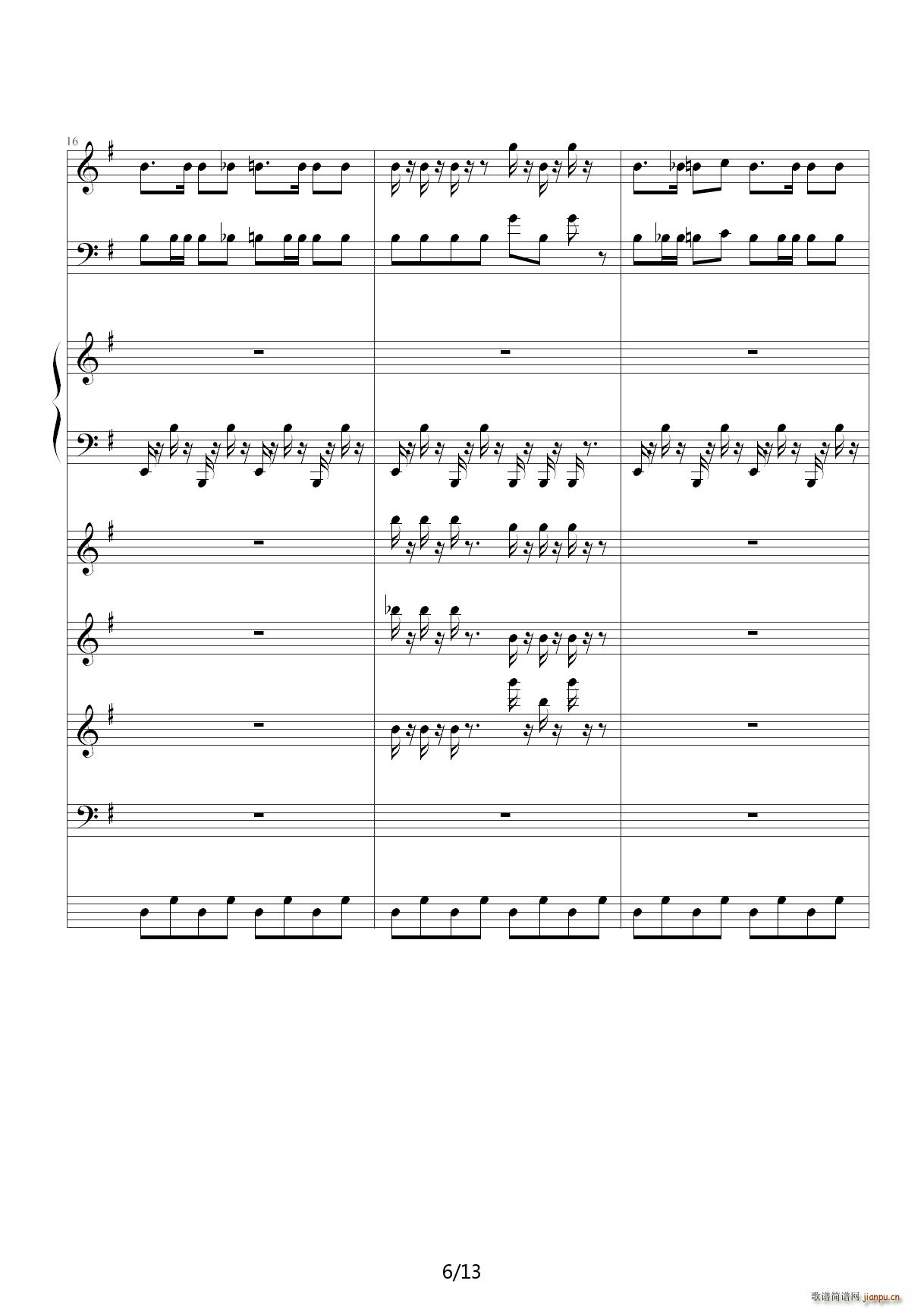 愤怒的小鸟（接近原版） G调6