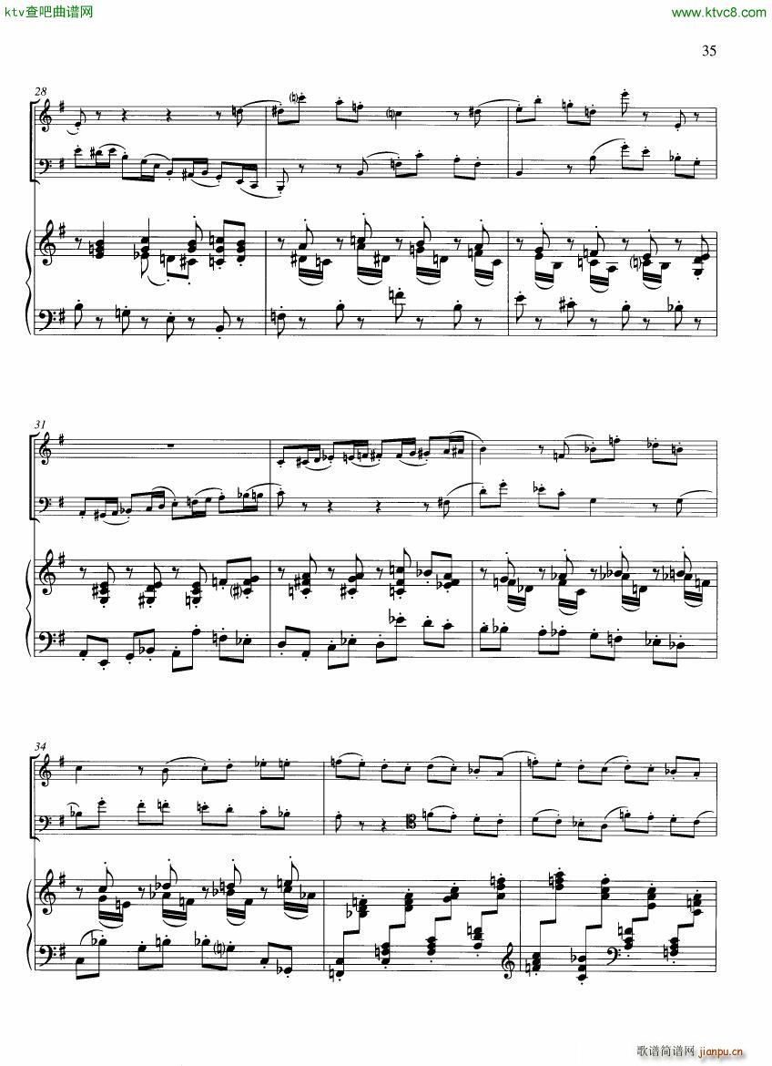 Francaix Trio for oboe bassoon and piano 二8