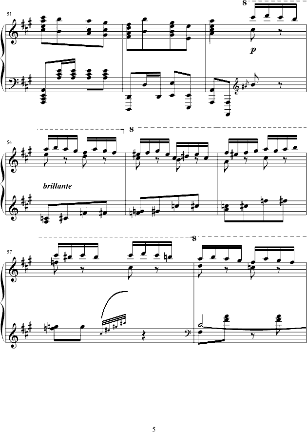 瓦洛多斯改编莫扎特《土耳其进行曲》-钢琴谱(钢琴曲)-莫扎特5