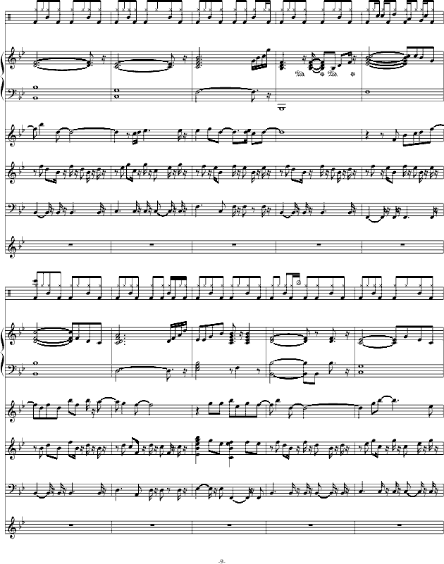 献给自己的生日-钢琴谱(钢琴曲)-swenl9