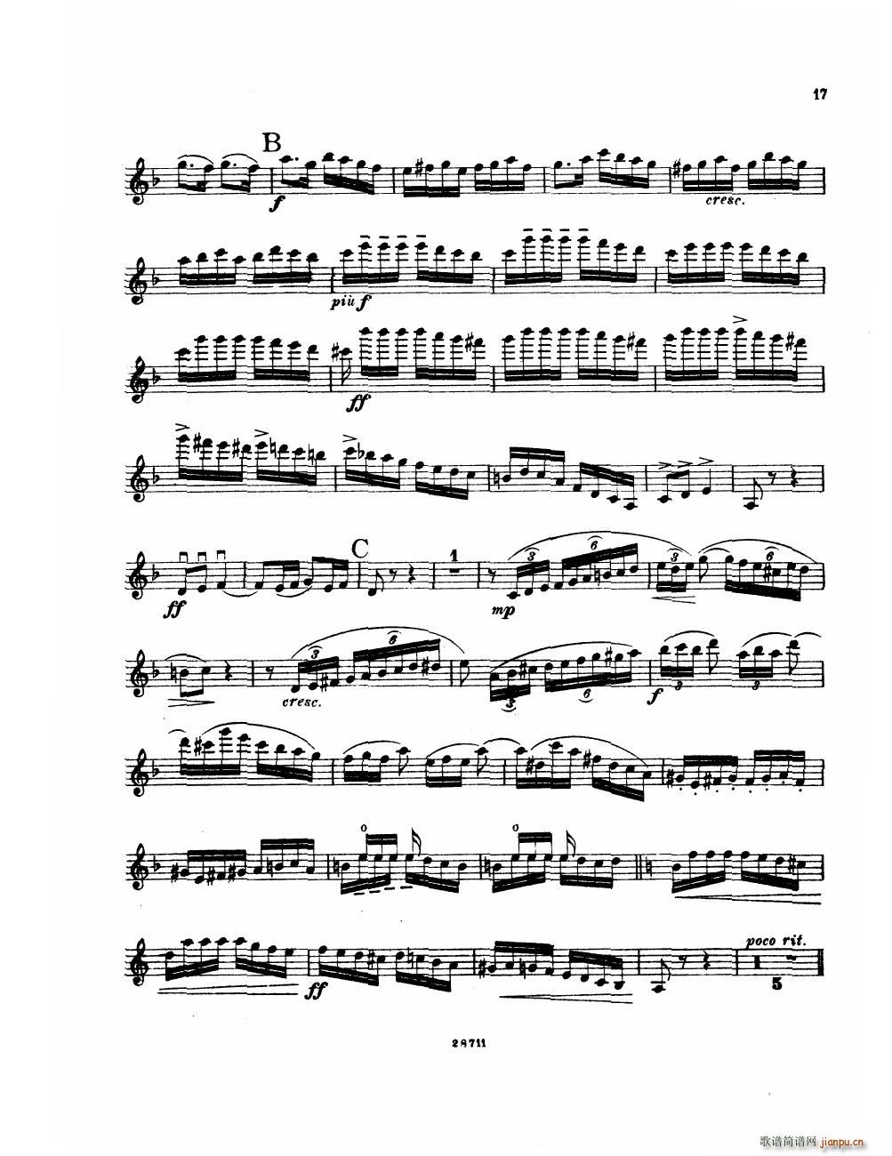 Bowen Suite for violin and piano violin part17