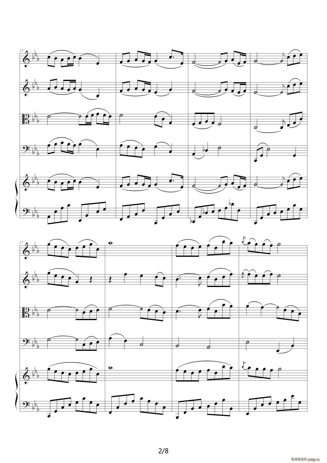 adagio in c minor 柔版 降E调2