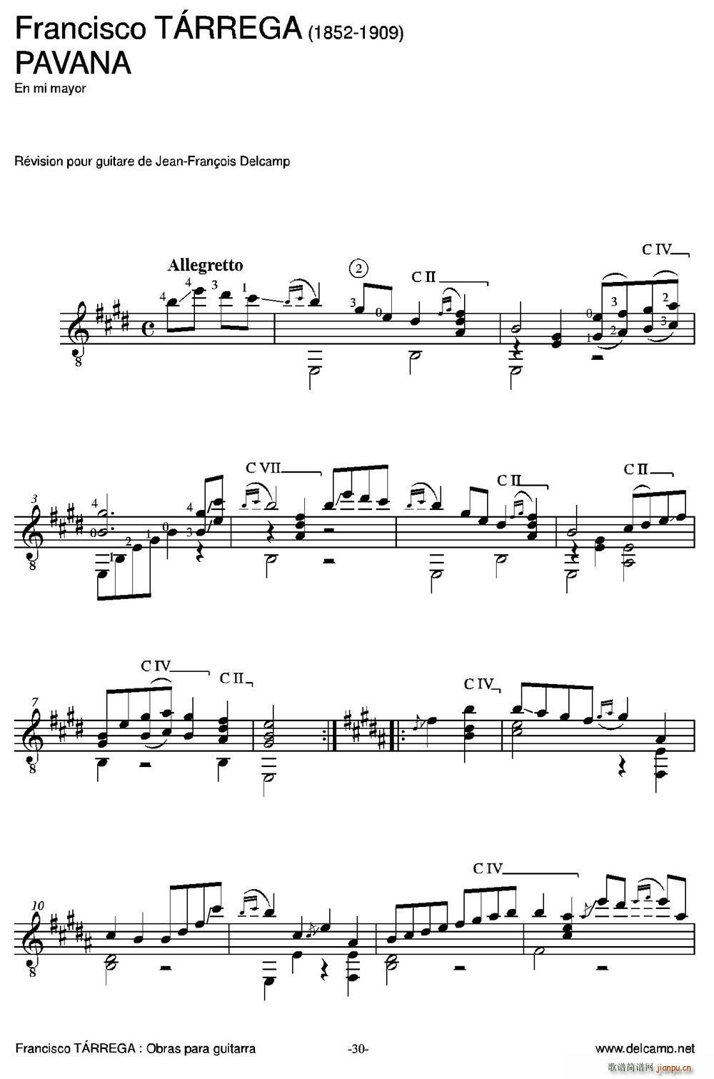 PAVANA(古典吉他)1
