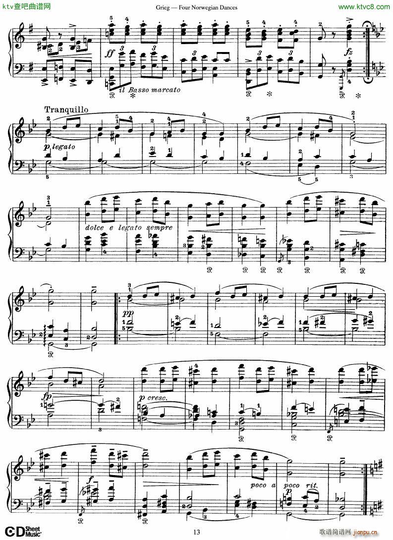 Grieg Four Norwegian Dances13