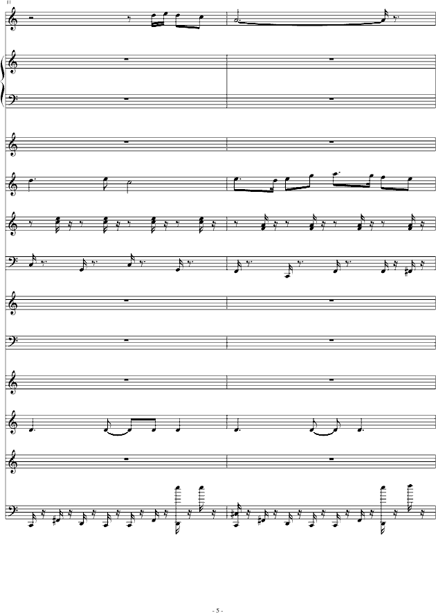 中国风-柳岸燕归（大制作）-钢琴谱(钢琴曲)-peterkingily5