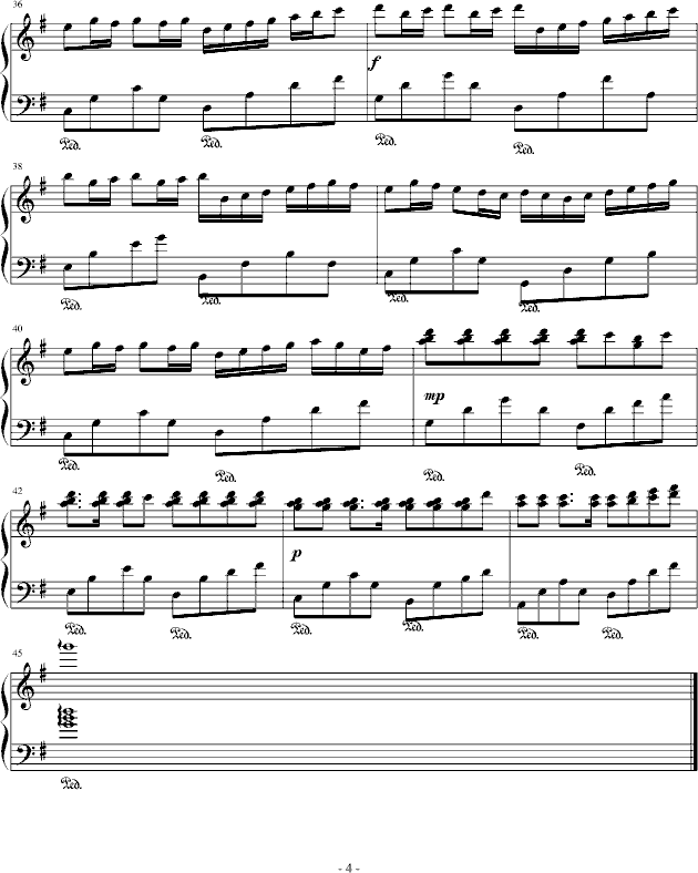 彩色泡泡―给忧伤的礼物°-钢琴谱(钢琴曲)-覃新莲4