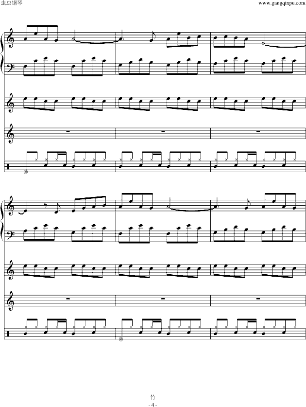 「CLANNAD」潮�Qり（ 潮起潮落声）-钢琴谱(钢琴曲)-Clannad4