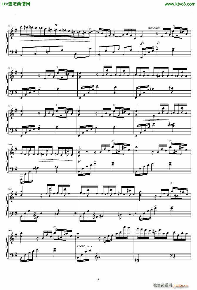 e小调钢琴协奏曲 乐之琴简易钢琴版_肖邦 chopin6