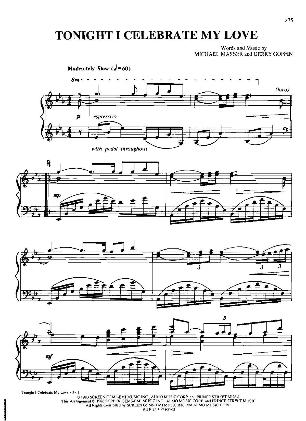 TONIGHT I CELEBRATE MY LOVE(Dan Coates 流行情调 集)1