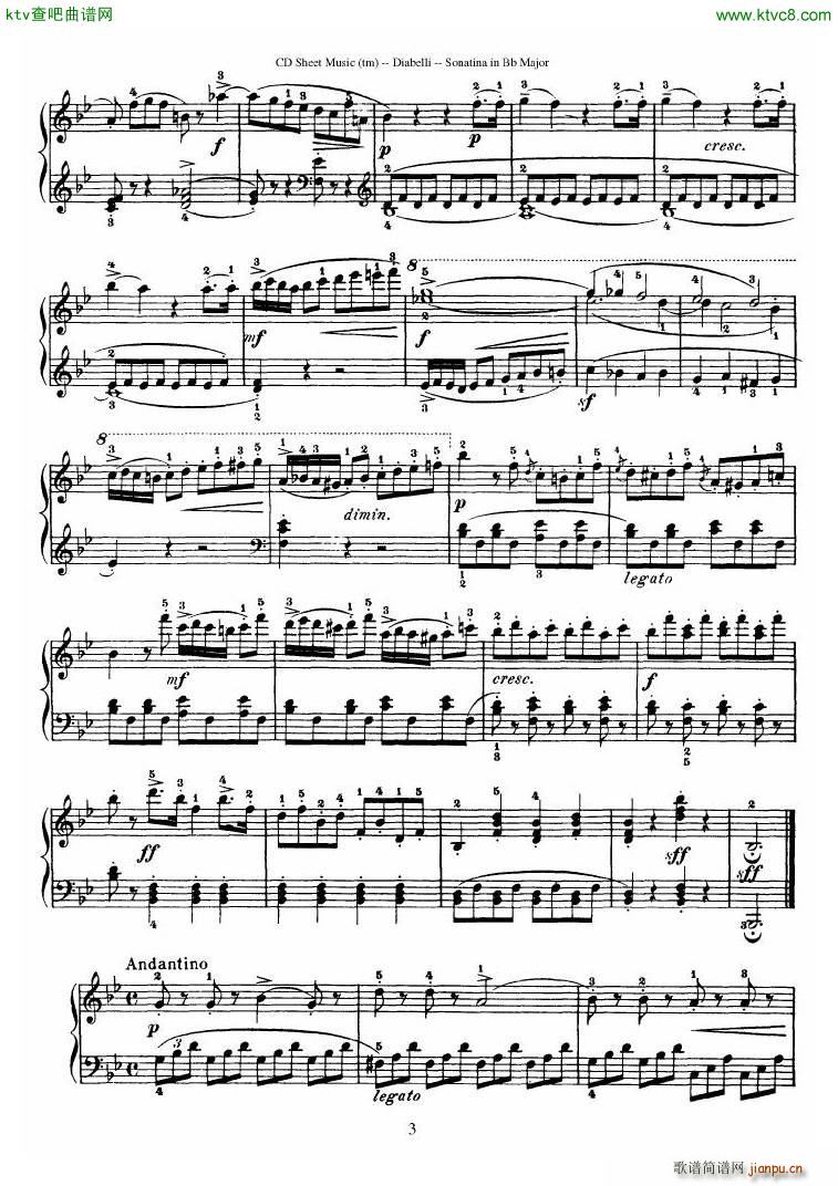 Diabelli Sonatinas Op 168 No 1 7 34P15