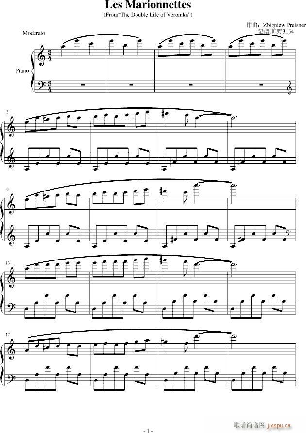 Les Marionnettes（出自电影《维洛尼卡的双重生命》）_影视1