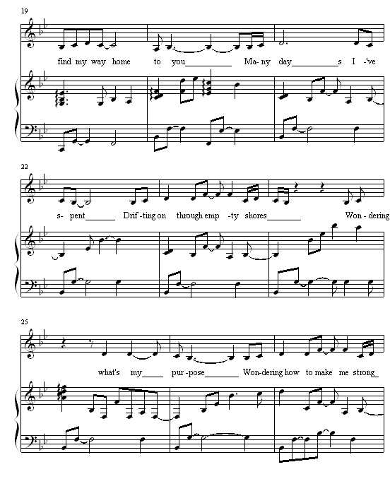 Journey - 弹唱版-钢琴谱(钢琴曲)-张韶涵3