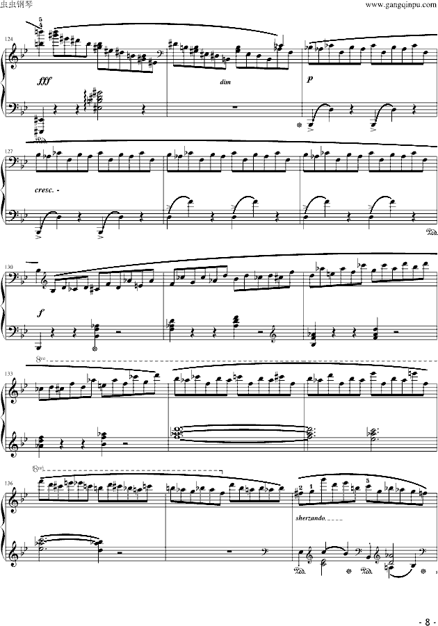 肖邦《g小调叙事曲》（musicfish_雨田版）-钢琴谱(钢琴曲)-肖邦-chopin8