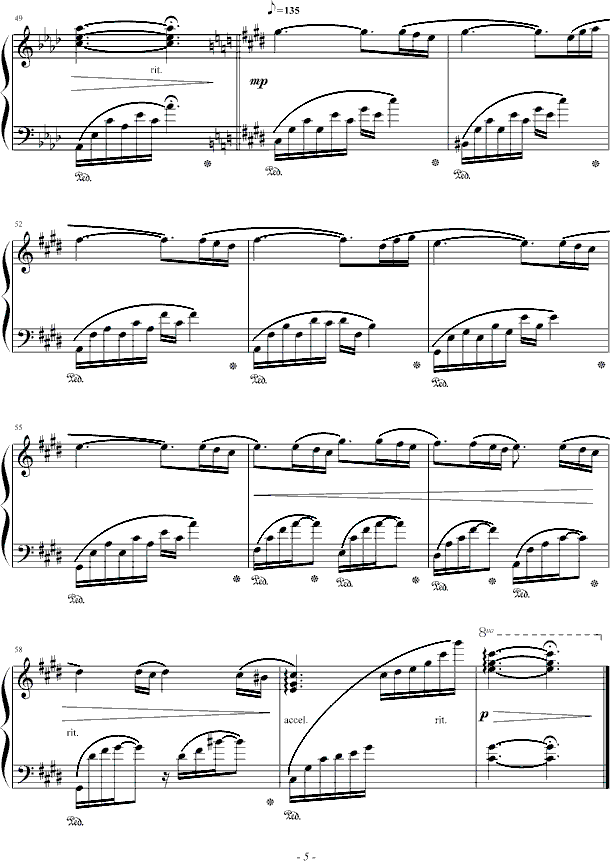 肖邦的钢琴叙事曲-钢琴谱(钢琴曲)-肖邦-chopin5