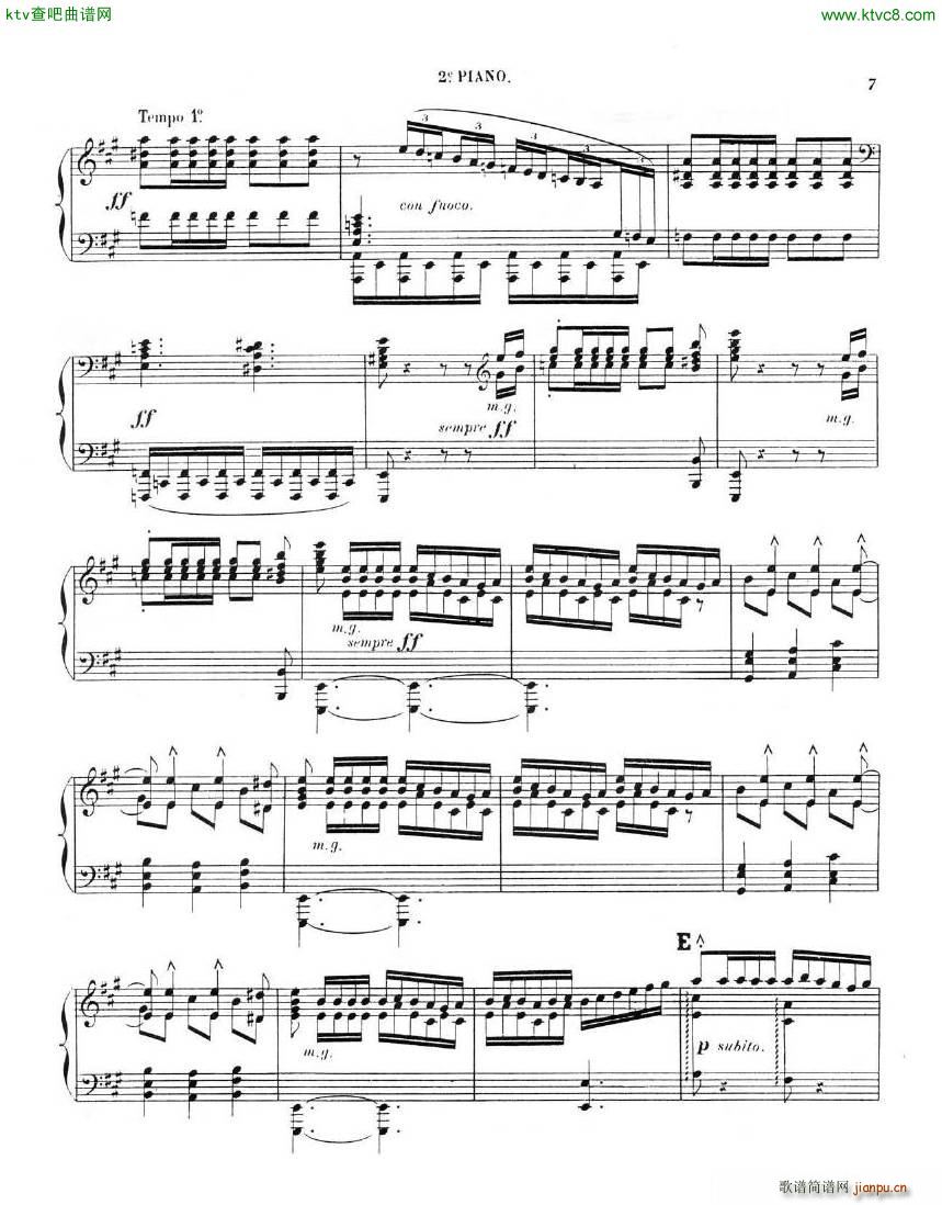 Chaminade Cecil La Sevillane for 2 pianos 4 hands16