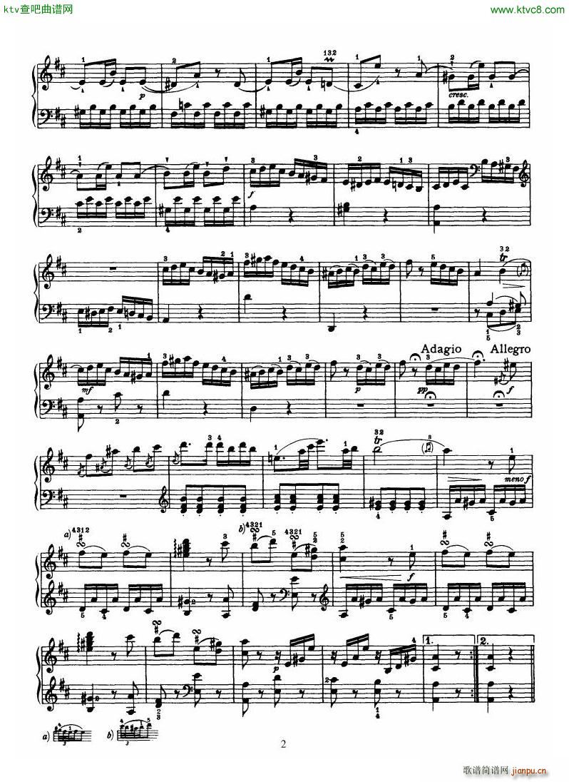 Haydn Piano Sonata No 33 In D2