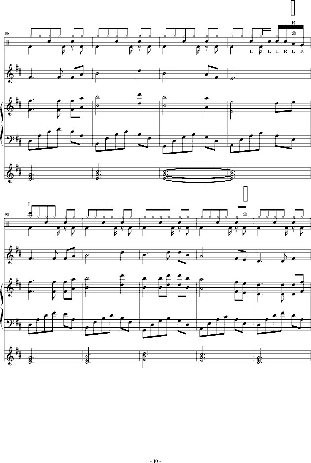 《情迷深圳》改Ja.D练习-钢琴谱(钢琴曲)-晓灬Guan10