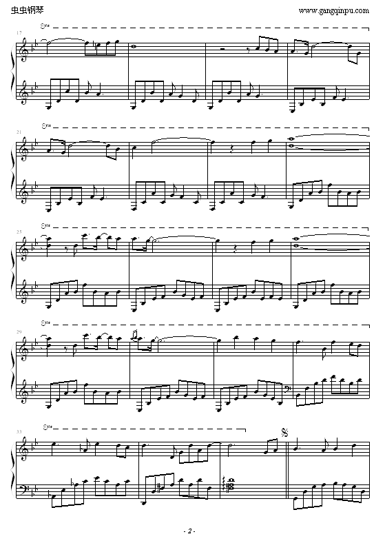 天空之城(再版)-钢琴谱(钢琴曲)-天空之城2