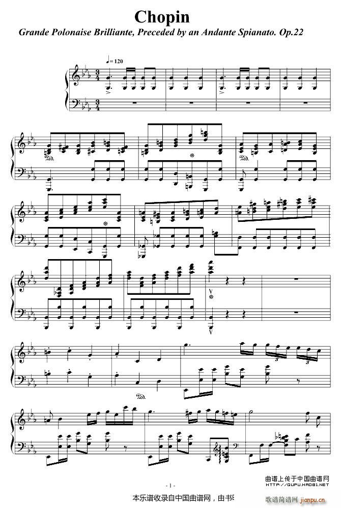 Chopin（大波兰舞曲）1