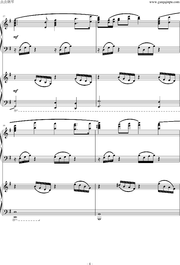 揉四白穴（四手联弹）-钢琴谱(钢琴曲)-综艺其他4
