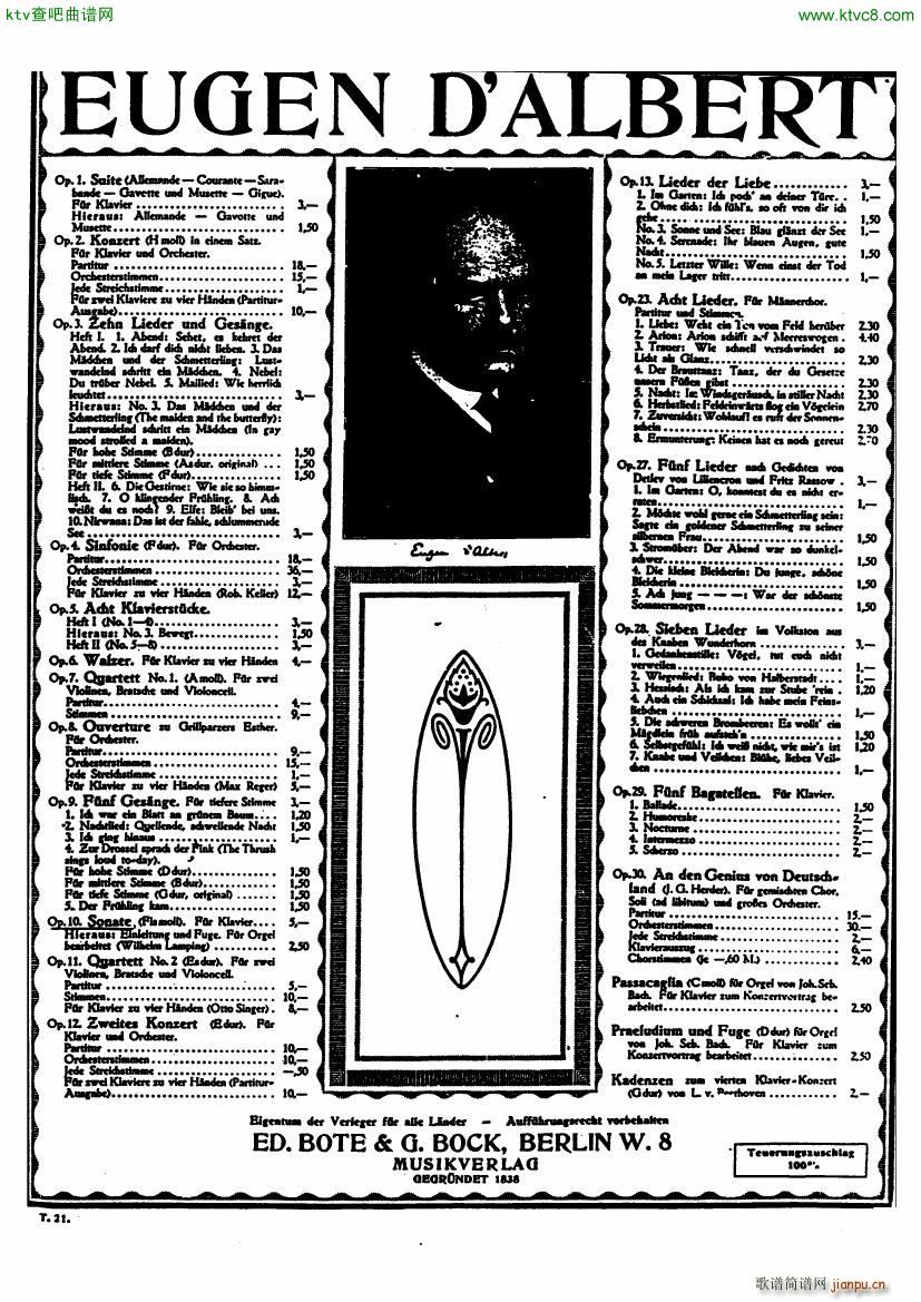 D Albert op 10 Piano Sonata 130