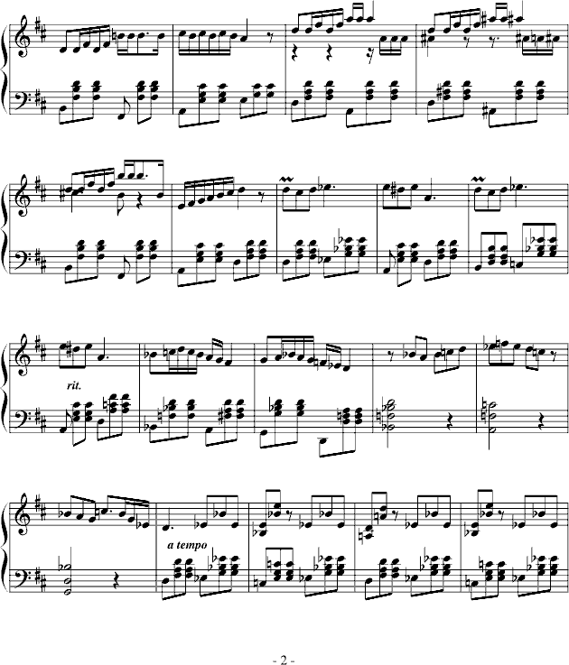 卡门-塞桂第拉舞曲-钢琴谱(钢琴曲)-比才-Bizet2