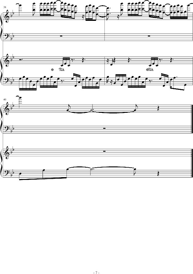 Mariage Damour-梦中婚礼-钢琴谱(钢琴曲)-克莱德曼7