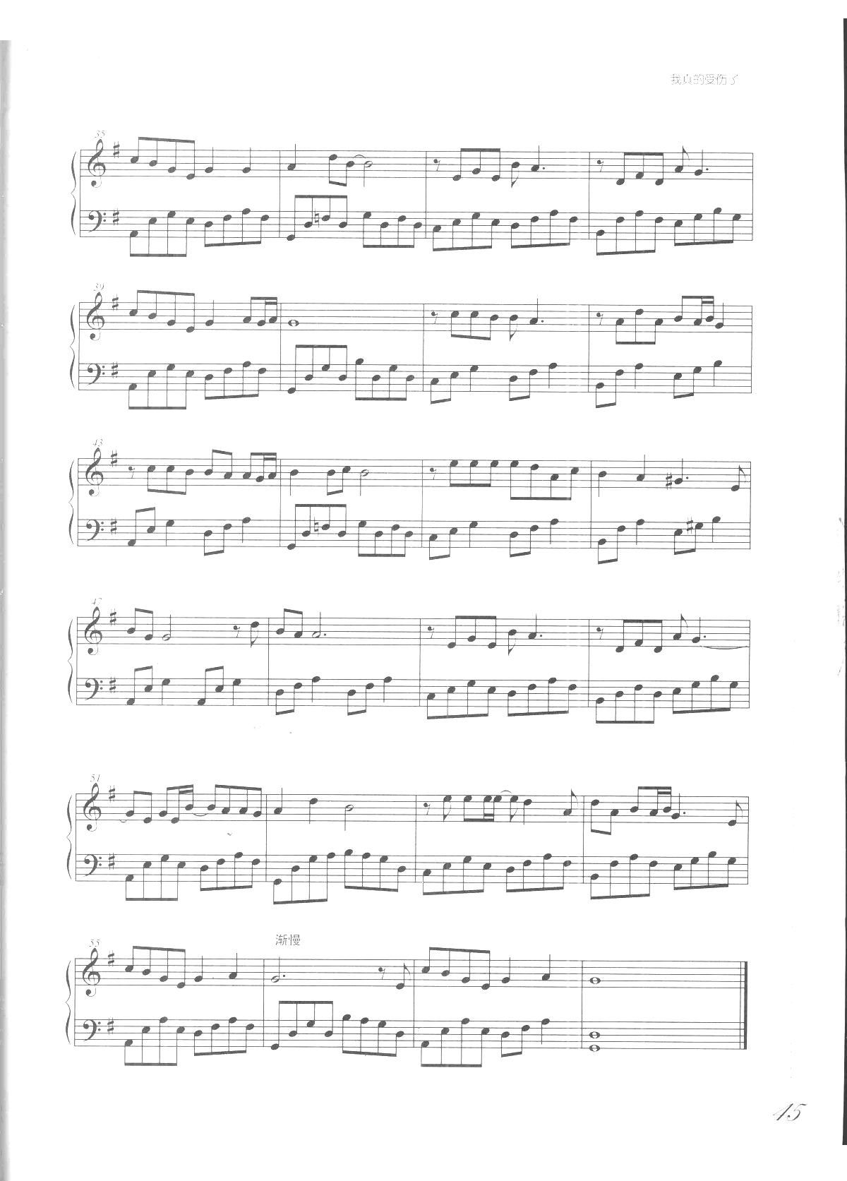 我真的受伤了(《吻别 歌曲改编的钢琴曲》)_张学友3