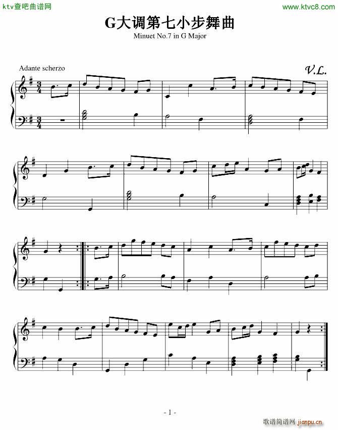 G大调第八小步舞曲_zzmx09161