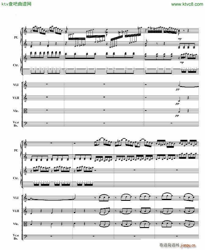 巴赫为四架钢琴写的钢琴协奏曲 钢琴吉他弦乐组_巴哈 Bach Johann Sebastian12