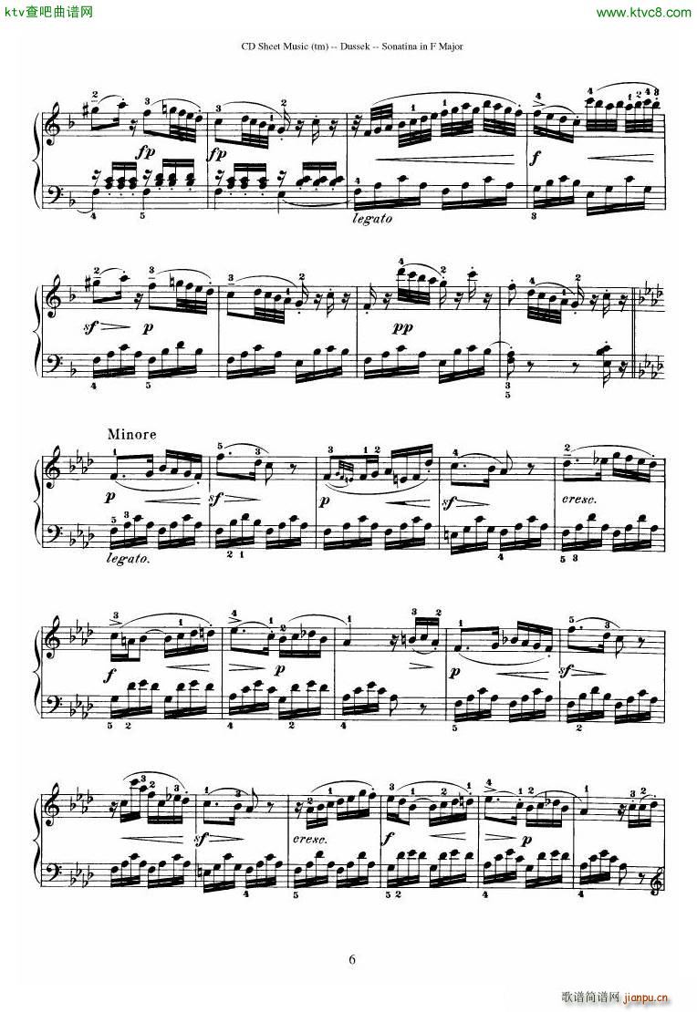 Dussek Sonatina in G Major17
