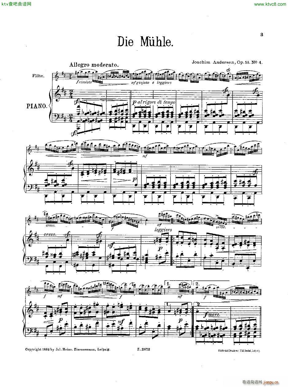 Andersen op 55 Acht Vortragsstücke fl pno21