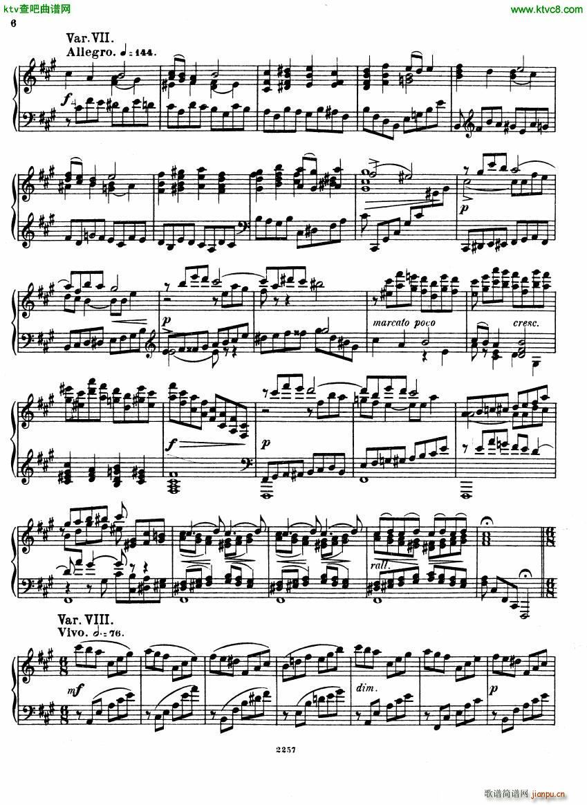 Glazunov Theme et Variations Op 726