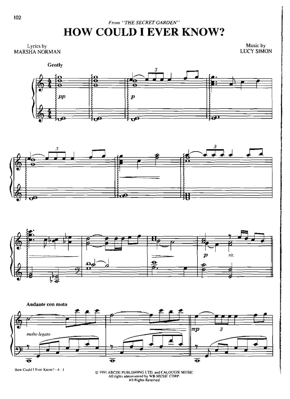 HOW COULD I EVER KNOW(Dan Coates 流行情调 集)1