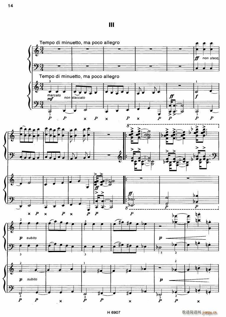 Barton Sonatina for 4 hands14