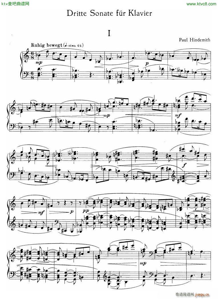 Hindemith Piano Sonata No 31