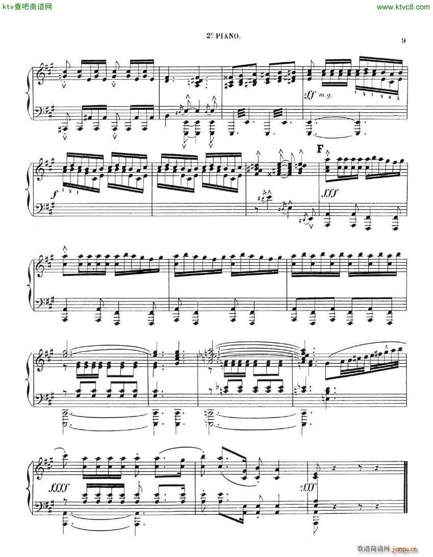 Chaminade Cecil La Sevillane for 2 pianos 4 hands18