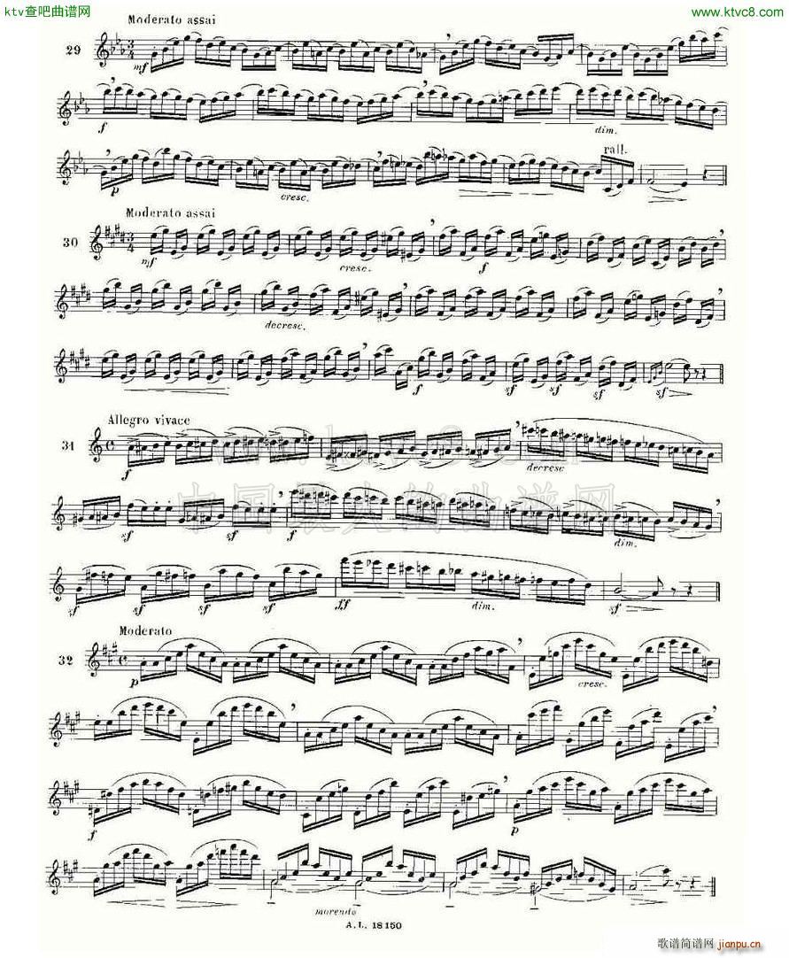 简易音阶练习100首之20 36 moyse 100 studies after cramer3