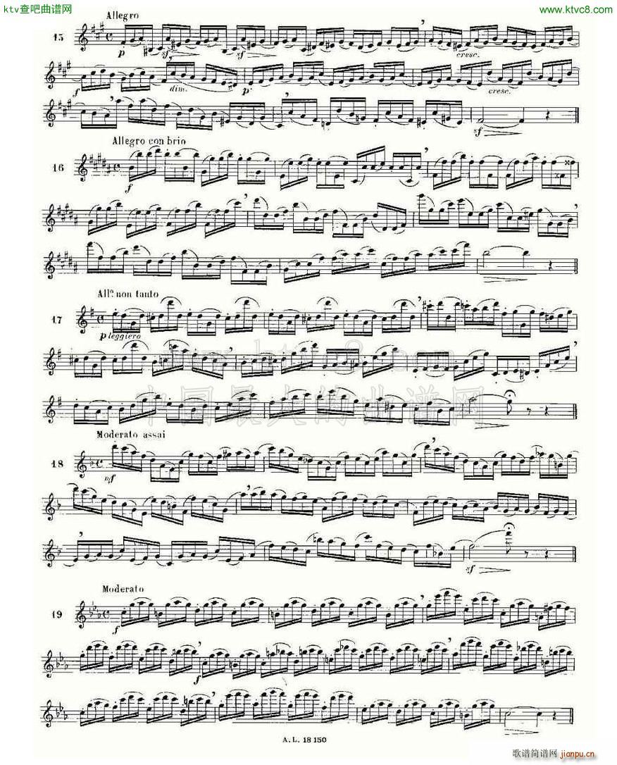 简易音阶练习100首之1 19 moyse 100 studies after cramer4