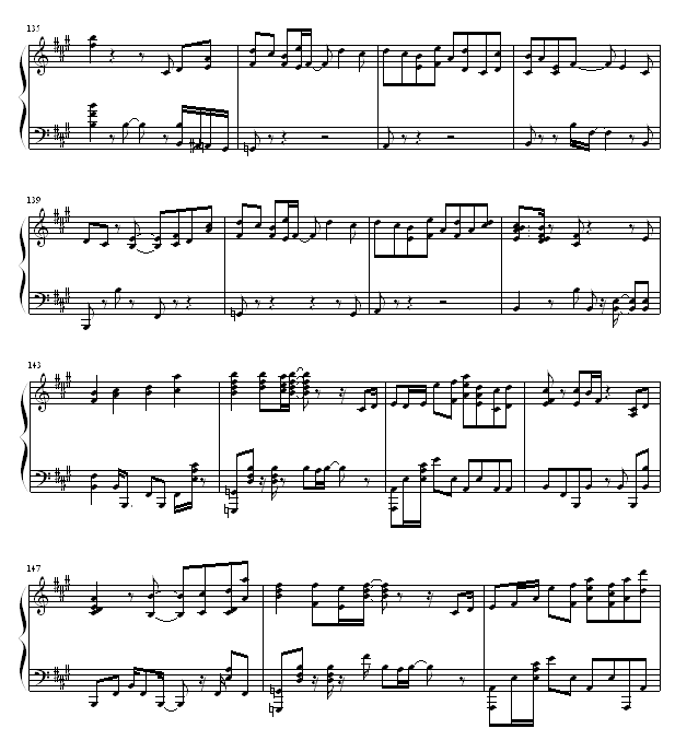 鸟之诗 - ＜完美版＞-钢琴谱(钢琴曲)-动漫影视11