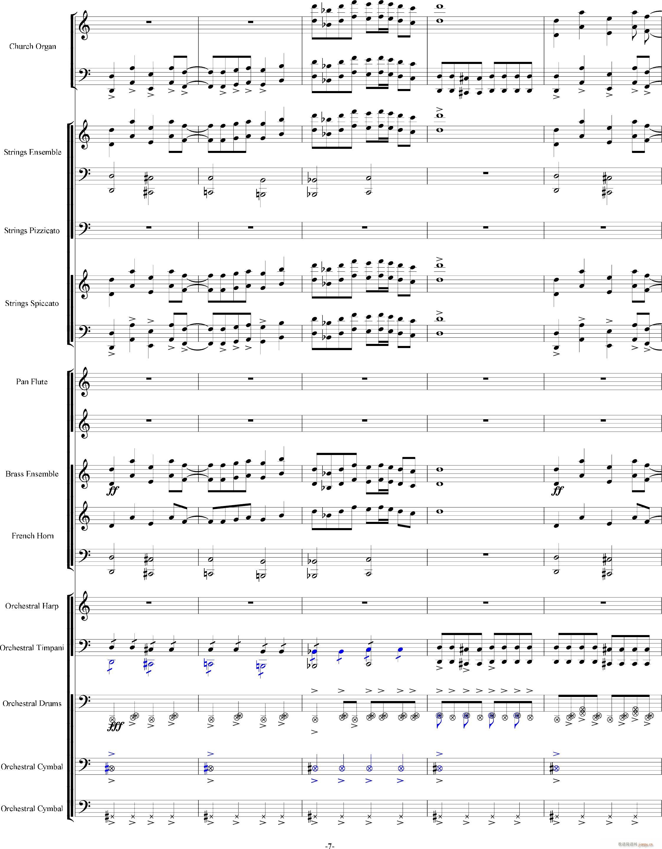 当管弦乐队遇上疯狂爵士鼓手-震撼总谱7